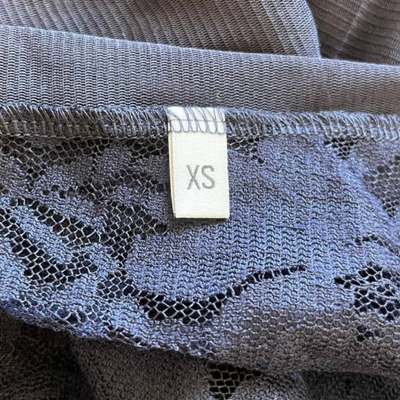 We Are HAH Mama C Sheer Lace Slip Maxi Dress In Navy Size XS New - Picture 16 of 16